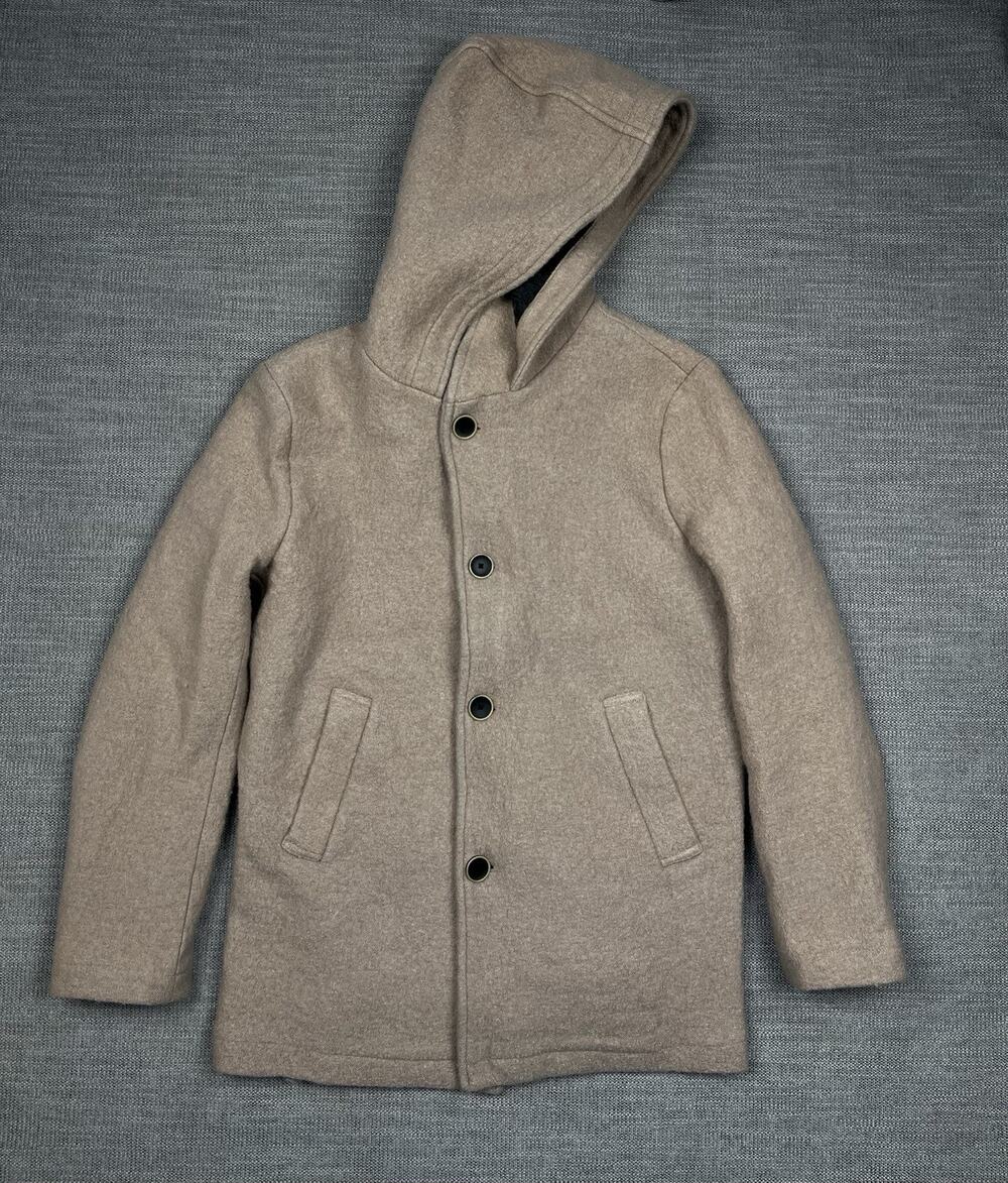 The Normal Brand Balboa City Peacoat Mens Medium Beige Wool Blend